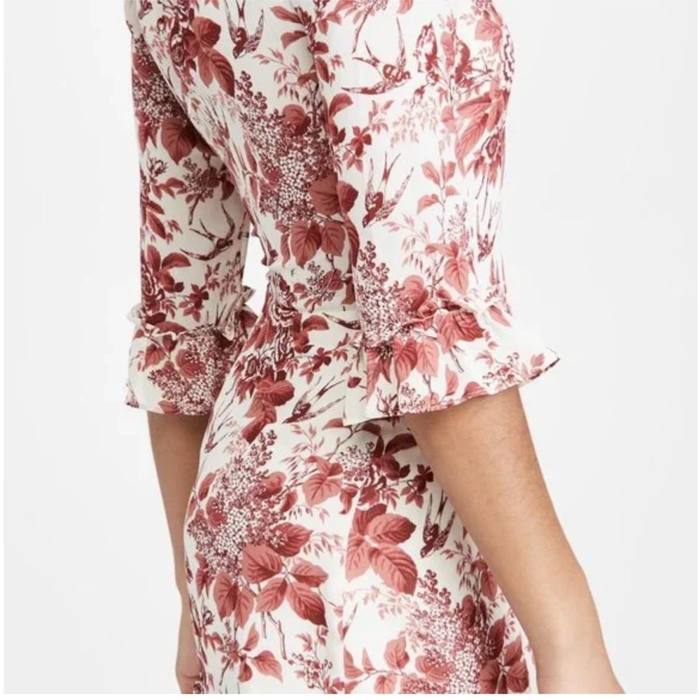 Reformation Red Floral Mini Dress - Picture 7 of 8